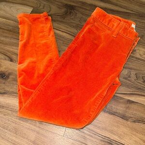Banana Republic Orange Corduroy Pants – Size 27 | Low Rise Straight Leg